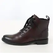 Marco Tozzi Botines con cordones burdeos