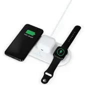 Ksix Cargador Inalámbrico Qi 3 En 1 15w