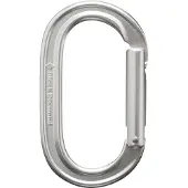 Black Diamond - Oval Keylock Carabiner - Mosquetón cierre instantáneo gris
