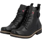 Rieker Botines con cordones arena / negro