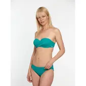 Vivid Braga de bikini azul cian