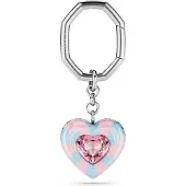 Swarovski Llavero 'Key' azul claro / rosa claro / plata