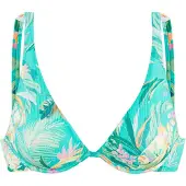 Venice beach Top de bikini crema / turquesa / petróleo / lavanda
