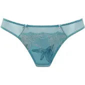 LASCANA Tanga beige / azul cian