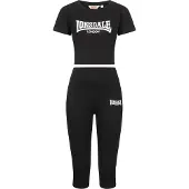 Lonsdale Chándal 'Ixworth' negro / blanco
