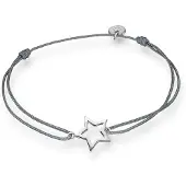 Glanzstücke Pulsera gris oscuro / plata