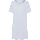 Hanro Camiseta de noche ' Cotton Deluxe 90cm ' azul claro