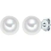 Rafaela Donata Pendientes plata / blanco perla