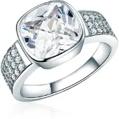 Rafaela Donata Anillo plata / transparente