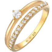 Elli Anillo oro / transparente