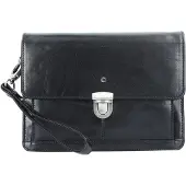 Esquire Toscana Bolso hombre Piel natural 24 cm negro