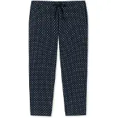 Schiesser Pantalón de pijama azul noche / blanco