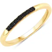 Rafaela Donata Anillo dorado / negro