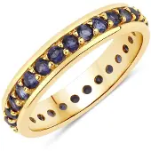 Rafaela Donata Anillo dorado / azul violaceo
