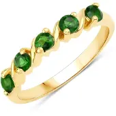 Rafaela Donata Anillo dorado / esmeralda