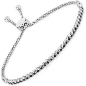 Rafaela Donata Pulsera negro / plata