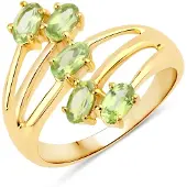 Rafaela Donata Anillo dorado / verde