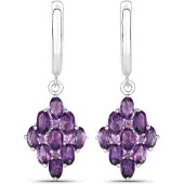 Rafaela Donata Pendientes púrpura / plata