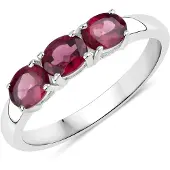 Rafaela Donata Anillo burdeos / plata