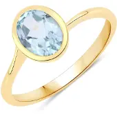 Rafaela Donata Anillo azul claro / dorado