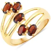 Rafaela Donata Anillo dorado / rojo