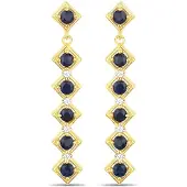 Rafaela Donata Pendientes navy / dorado