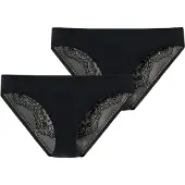 Schiesser Braga 'Invisible Lace' negro