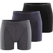 Blackspade Calzoncillo boxer ' Tender Cotton ' azul oscuro / gris moteado / negro