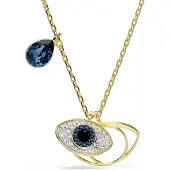 Swarovski Cadena azul paloma / oro