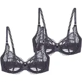 Triumph Sujetador 'Wild Peony Florale' gris oscuro