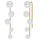 Lulu & Jane Pendientes oro / blanco