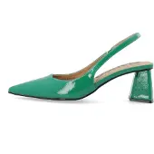 Bianco Tacón Escultural Biamaralyn Zapatos Destalonados Verde 40