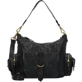 Campomaggi Elda Bolsa de hombro Piel natural 30 cm negro