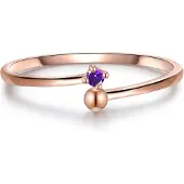 Glanzstücke Anillo oro rosa / lila claro