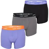 Happy Shorts Calzoncillo boxer gris / lila / negro