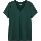 Sheego Camiseta funcional verde oscuro