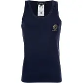 Versace Camiseta térmica navy / dorado