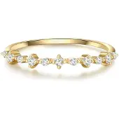 Glanzstücke Anillo dorado / transparente