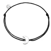 Glanzstücke Pulsera negro / plata