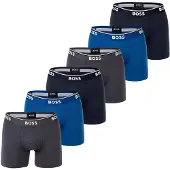 BOSS Calzoncillo boxer azul / gris