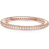 Glanzstücke Anillo oro rosa / transparente