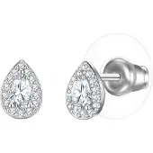Yokoamii Pendientes plata / transparente