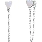 Glanzstücke Pendientes plata / blanco