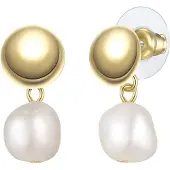 Yokoamii Pendientes oro / blanco