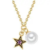 Glanzstücke Cadena dorado / lila / negro / blanco