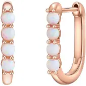Glanzstücke Pendientes oro rosa / blanco
