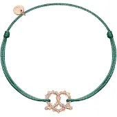 Glanzstücke Pulsera oro rosa / verde oscuro