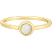Glanzstücke Anillo ópalo / dorado