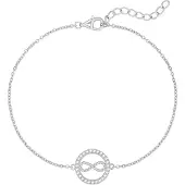 Rafaela Donata Pulsera plata / transparente