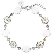 Purelei Pulsera 'Flowering' azul / lila / plata / blanco